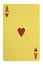 Golden playing cards, Ace of hearts