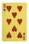 Golden playing cards, Eight of hearts