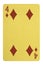 Golden playing cards, Four of diamonds