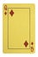 Golden playing cards, Queen of diamonds