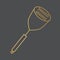 Golden potato masher icon