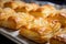 Golden Puff pastry bakery food. Generate Ai
