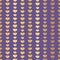 Golden purple geometric hearts seamless pattern.