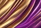 Golden purple gradient luxury abstract background. AI generated