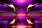 Golden purple gradient luxury abstract background. AI generated