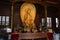 Golden Quan Yin Bodhisattva statue in Jade Buddha Temple, Shanghai China
