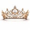 Golden Queen Tiara: A Regal And Exquisite 3d Rendered Masterpiece