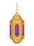 golden ramadan lamp
