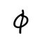 Golden ratio symbol, divine proportion sign, golden section or golden mean illustration
