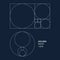 Golden ratio vector elements for designers