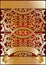 Golden On red Ornate Banner