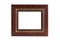 Golden red wood picture frame