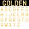 Golden regular font set