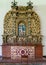 Golden reredos with statues at Hotel El Convento , Leon, Nicaragua