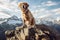 A Golden Retriever's High-Elevation Experience. Generative By Ai