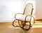 Golden retro rocker wooden swing chair