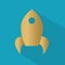 Golden rocket icon