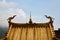 Golden roof in Wutai Mountain temple, Shanxi, China