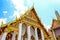 Golden Rooftop, White Cloud and Blue Cloud, Grand Palace, Bangkok, Thailand