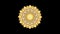 Golden Rotating Mandala Looping Animation