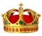 Golden royal crown