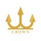 Golden royal crown. A mock-up of a symbol of luxurious imperial power, wealth