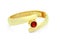 Golden ruby ring