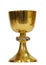 Golden sacred chalice