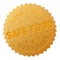 Golden SAFE FOOD Medallion Stamp