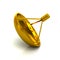 Golden satelite antenna icon symbol 3d illustration