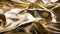Golden Satin Fashion Background With Unreal Engine Rendering