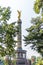 Golden satue and berlin Victory Column, a monument to commemorate the Prussian victory in the Danish-Prussian War