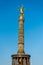 Golden satue and berlin Victory Column, a monument to commemorate the Prussian victory in the Danish-Prussian War and defeated