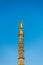 Golden satue and berlin Victory Column, a monument to commemorate the Prussian victory in the Danish-Prussian War and defeated