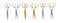 Golden Scissors Set. Shiny Metallic Shears for Elegant Ceremonies and Events