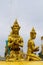 Golden sculptures in Wat Pha Nam Yoi Thailand