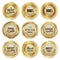 Golden seal labels quality product