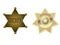 Golden sheriff badge