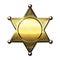 Golden Sheriff Badge