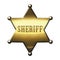 Golden Sheriff Badge