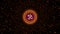 Golden Shine Glitter Dust Tunnel Blast Hinduism Omkara Devanagari Symbol Mandala Flower Camera Depth Of Field View