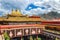 The golden shining solemn Jokhang Temple