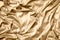 Golden shiny silk fabric texture