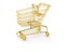 Golden shopping cart