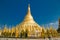 Golden Shwedagon buddhist stupa in Yangon, Myanmar.