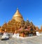 Golden Shwezigon Pagoda in Bagan Myanmar