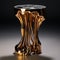 Golden Side Table Inspired By Avicii Music