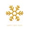 Golden snowflake