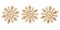 Golden snowflakes for christmas decoration