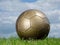 Golden soccer ball